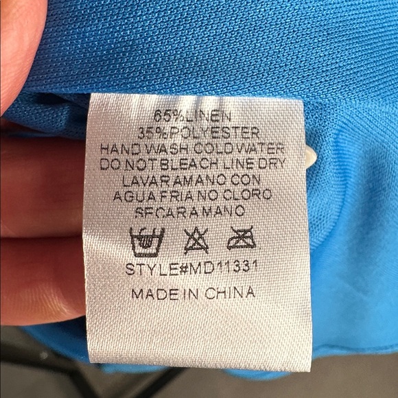 Blue Ruffle Sleeve Dress - Picture 10 of 10